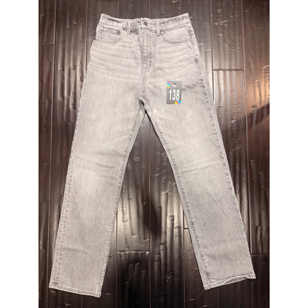 #138 MADEWELL 90s Straight Jeans sz. 27 Grey High Rise w: 28" r:12" I: 30" - Picture 2 of 11